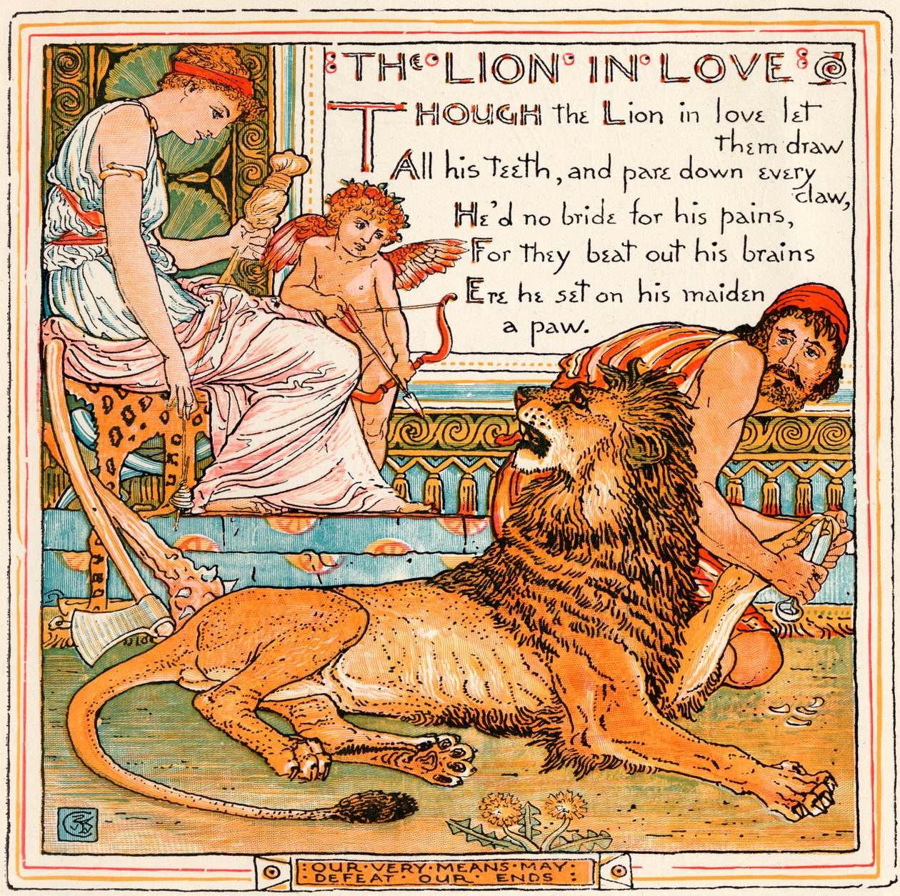 名画彫刻画ライオンLION